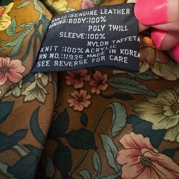 90s Hunt Club Suede Leather Bomber Jacket Women's Med Purple Boho Retro Western - Picture 6 of 10